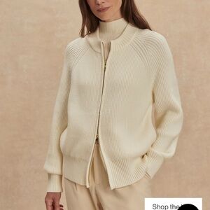 NWT Varley Alpine Collection Milo Zip-Through Knit Jacket - Size Small